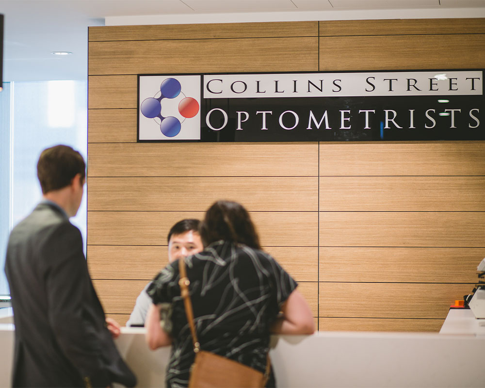Reception Collins Street Optomestrists